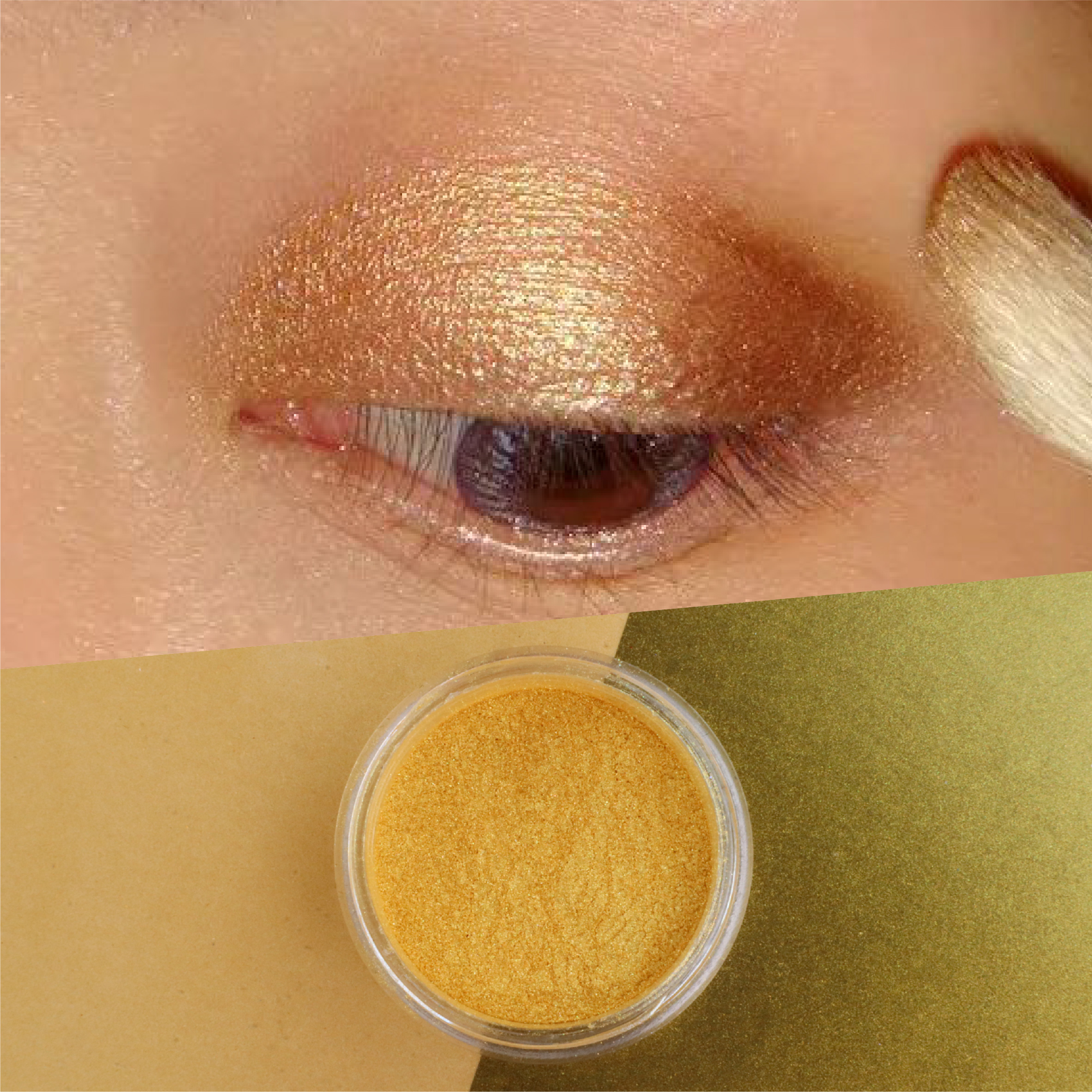 Kristalni zlatni biserni pigment