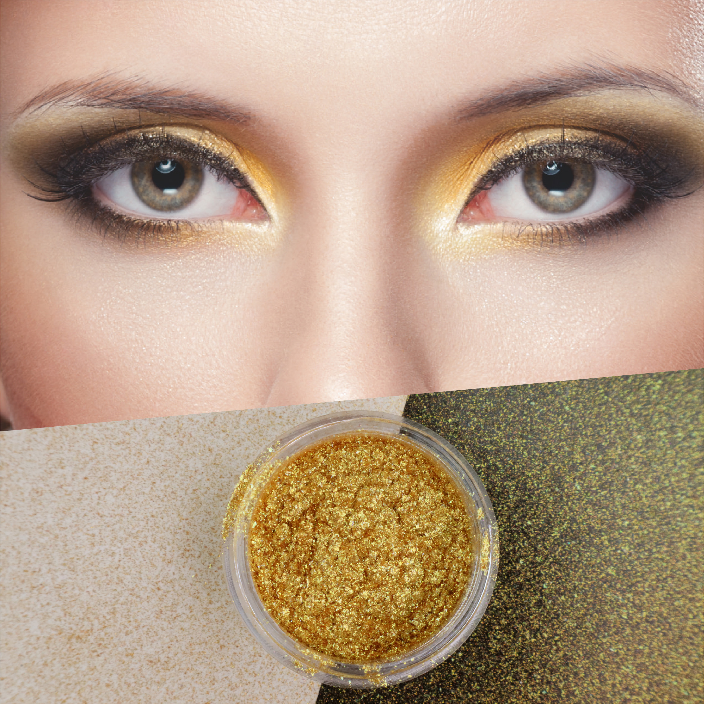Dijamantni zlatni biserni pigment